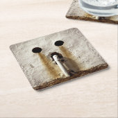 都市エクスポーズドウォーターパイプ写真 スクエアペーパーコースター (アングル)