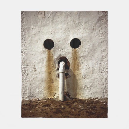 都市エクスポーズドウォーターパイプ写真 フリースブランケット (正面)