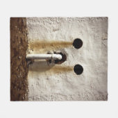 都市エクスポーズドウォーターパイプ写真 フリースブランケット (正面(横))