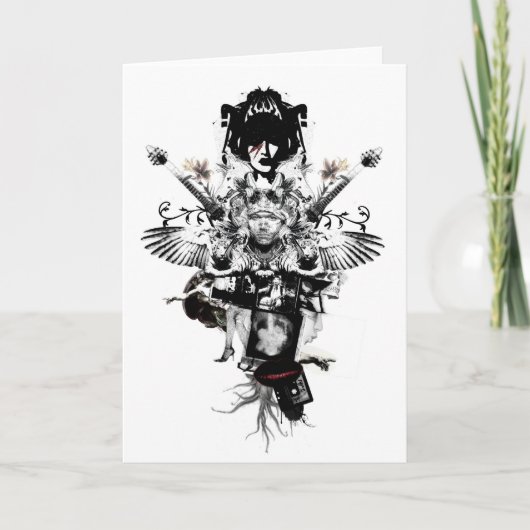 都市カウボーイ-ロックスター-挨拶状 カード (正面)