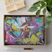 都市カラフルグラフィティパーティー 薄葉紙 (ギフト)