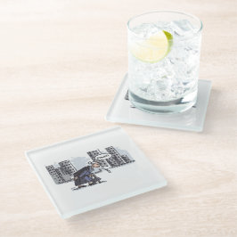 都市ガラスのコースターに澄んおばあちゃん ガラスコースター