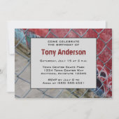 都市クールな誕生日のパーティの招待状 招待状 (正面)