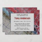 都市クールな誕生日のパーティの招待状 招待状 (正面/裏面)