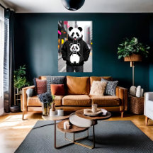 都市クールの擬人化パンダ | AI Art