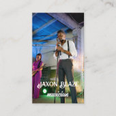 都市クールミュージシャンとソングライター写真の追加 名刺 (正面)