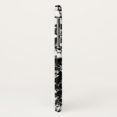 都市グランジな白黒傷の抽象芸術 Case-Mate iPhoneケース (裏面/左)