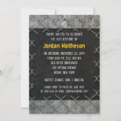 都市グランジな第16誕生日のダンスのパーティの招待状 招待状 (裏面)