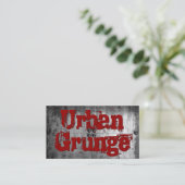 都市グランジな金属の一見の名刺 名刺 (スタンド正面)