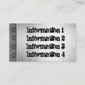 都市グランジな金属の一見の名刺 名刺 (裏面)