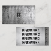 都市グランジな金属の一見の名刺 名刺 (正面/裏面)