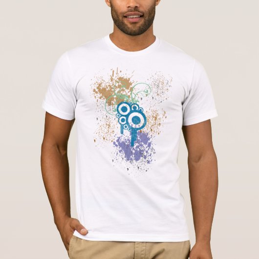 都市グランジの石-人のTシャツ Tシャツ (正面)