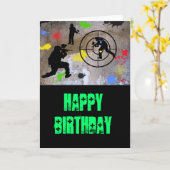 都市ゲリラのペイントボール カード (黄色い花)