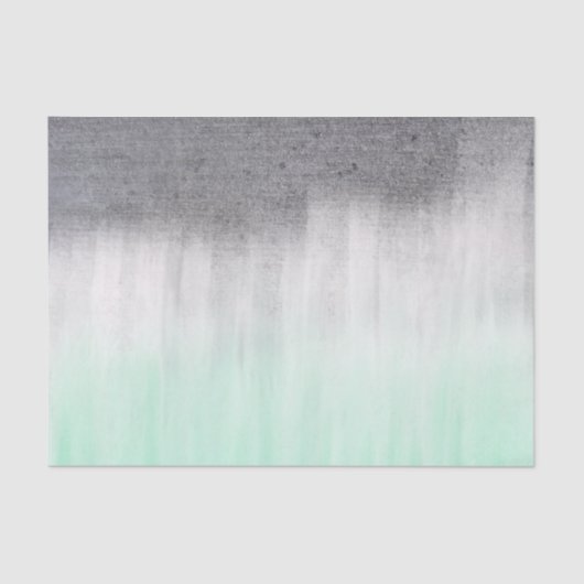 都市コンクリート、ミントグリーンティッシュペーパー 薄葉紙 (正面)