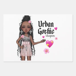 都市ゴシック様式のギフトラップ7 ラッピングペーパーシート