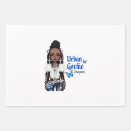 都市ゴシック様式のバンパイアーギフトラップ8 ラッピングペーパーシート