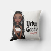 都市ゴシック様式のバンパイア枕 クッション (裏面)