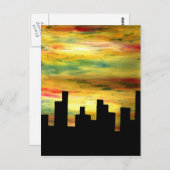 都市シルエット ポストカード (正面/裏面)