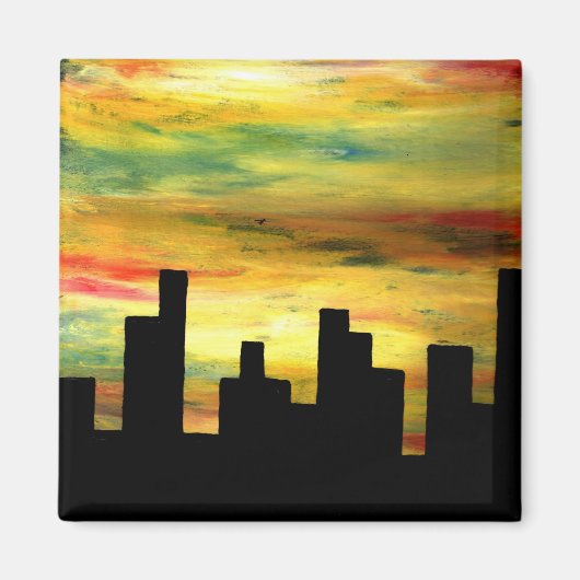 都市シルエット マグネット (正面)