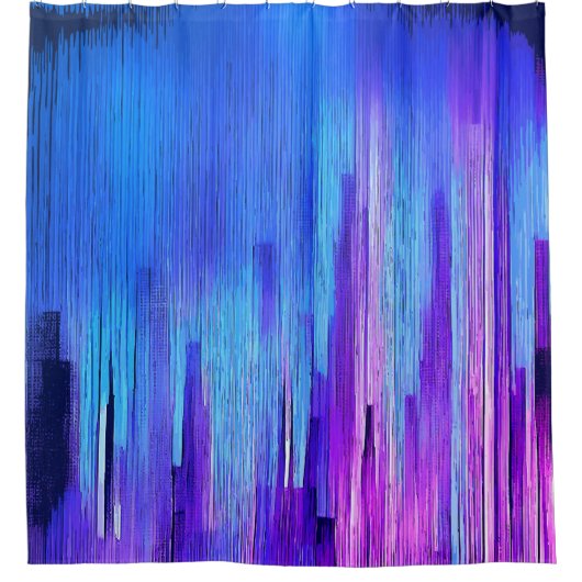 都市スカイライン勾配シャワーカーテン シャワーカーテン (正面)