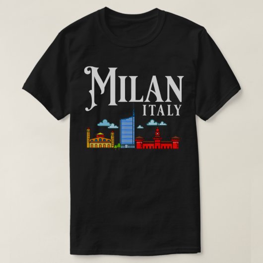 都市スカイライン地図と旅行1 Tシャツ (デザイン正面)