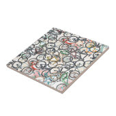 都市スタイル自転車パターン タイル (側面)