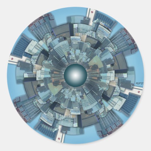 都市スプロール ラウンドシール (正面)