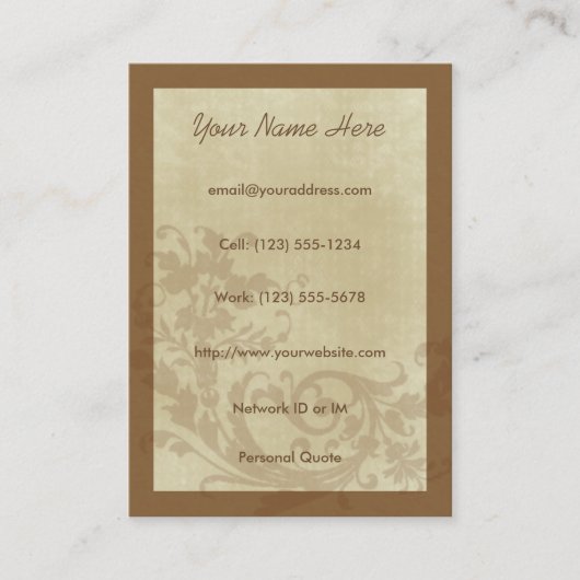 都市デザインのプロフィールカードは熱望します 名刺 (正面)