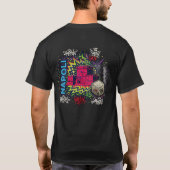 都市ネオン落書き ナポリ城 Tシャツ (裏面)