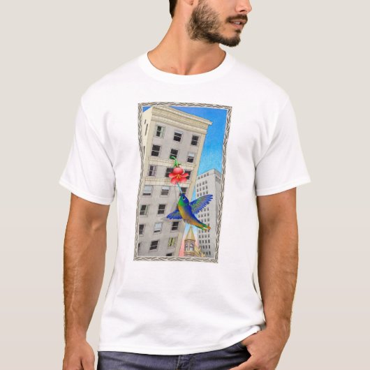 都市ハチドリ Tシャツ (正面)