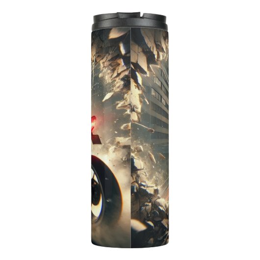 都市バイクの冒険の自由とスピード タンブラー (裏面)