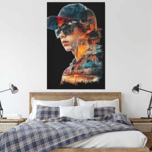 都市ビベダブル暴露 キャンバスプリント (インサイチュ (寝室))