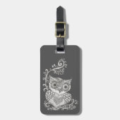 都市フクロウ ラゲッジタグ (正面縦)