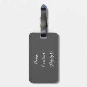 都市フクロウ ラゲッジタグ (裏面縦)