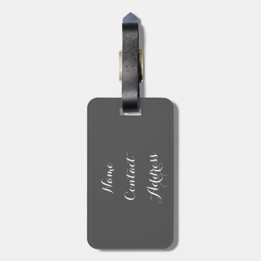 都市フクロウ ラゲッジタグ (裏面縦)