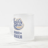 都市プランナー(世界のベスト)のためのギフトのアイディア フロストグラスマグカップ (正面左)