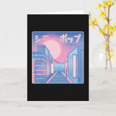 都市ポップ・アートの気波 カード (黄色い花)