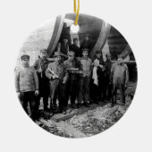 都市ミシガン州の海洋ヴィンテージの造船技師 セラミックオーナメント (正面)