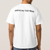 都市ミネアポリスのクラシックな白Tを叩いて下さい Tシャツ (裏面)