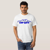 都市ミネアポリスのクラシックな白Tを叩いて下さい Tシャツ (正面フル)