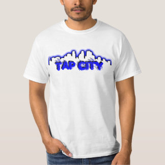 都市ミネアポリスのクラシックな白Tを叩いて下さい Tシャツ