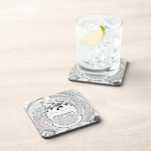 都市モダン植物模様 コースター (右側)