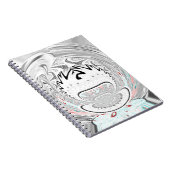 都市モダン植物模様 ノートブック (右側)