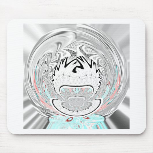 都市モダン植物模様 マウスパッド (正面)