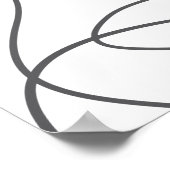 都市モダン、抽象芸術パターン。曲線、波線 ポスター (角)