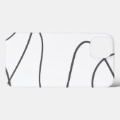 都市モダン、抽象芸術パターン。曲線、波線 Case-Mate iPhoneケース (裏面 (横))