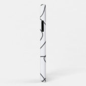 都市モダン、抽象芸術パターン。曲線、波線 Case-Mate iPhoneケース (裏面/右)