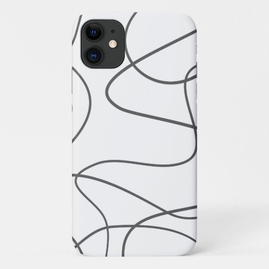 都市モダン、抽象芸術パターン。曲線、波線 Case-Mate iPhoneケース (裏面)