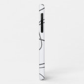都市モダン、抽象芸術パターン。曲線、波線 Case-Mate iPhoneケース (裏面/左)