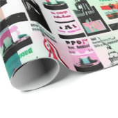 都市ラッポップ・アートのピング紙 ラッピングペーパー (ロールコーナー)